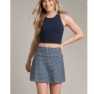 Rhone Sz XL Course to Court Skort Blue Stretch Pickleball Tennis Workout Pocket